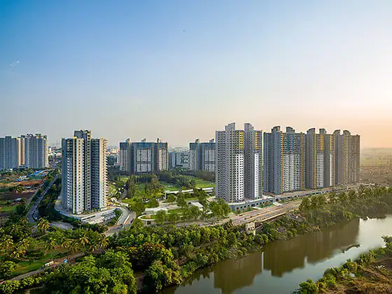 The Altius riverfront tower floor plan at Blue Ridge Hinjewadi